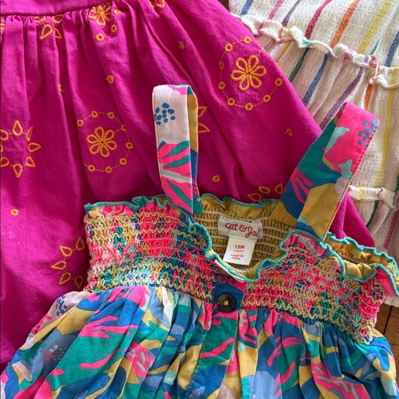 Colorful Girls' Summer Dress Set - Picture 2 of 2